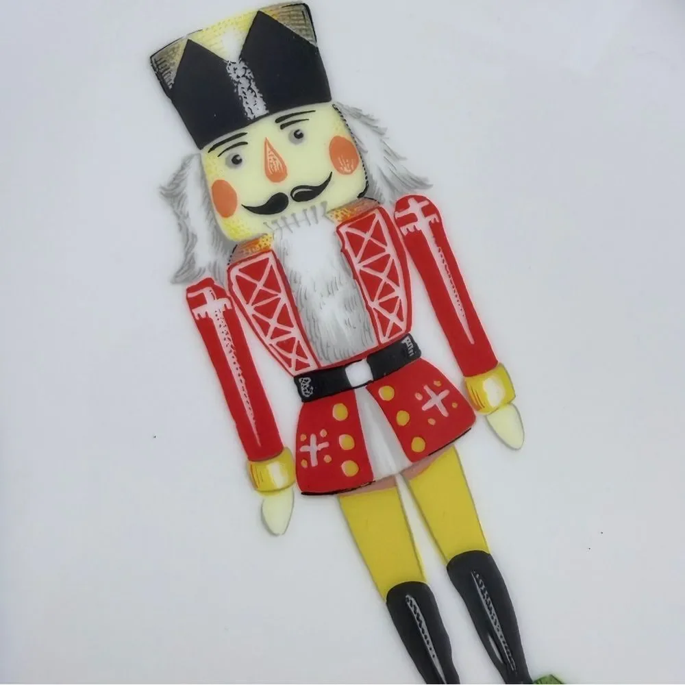 Vintage JWK Bavaria Nutcracker Holiday Dinner Cookie Plate West Germany 10”